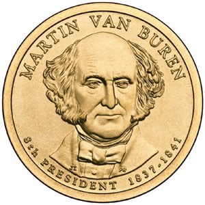 Martin-Van-Buren-$1-Coin-Debuts-On-November-13,-2008